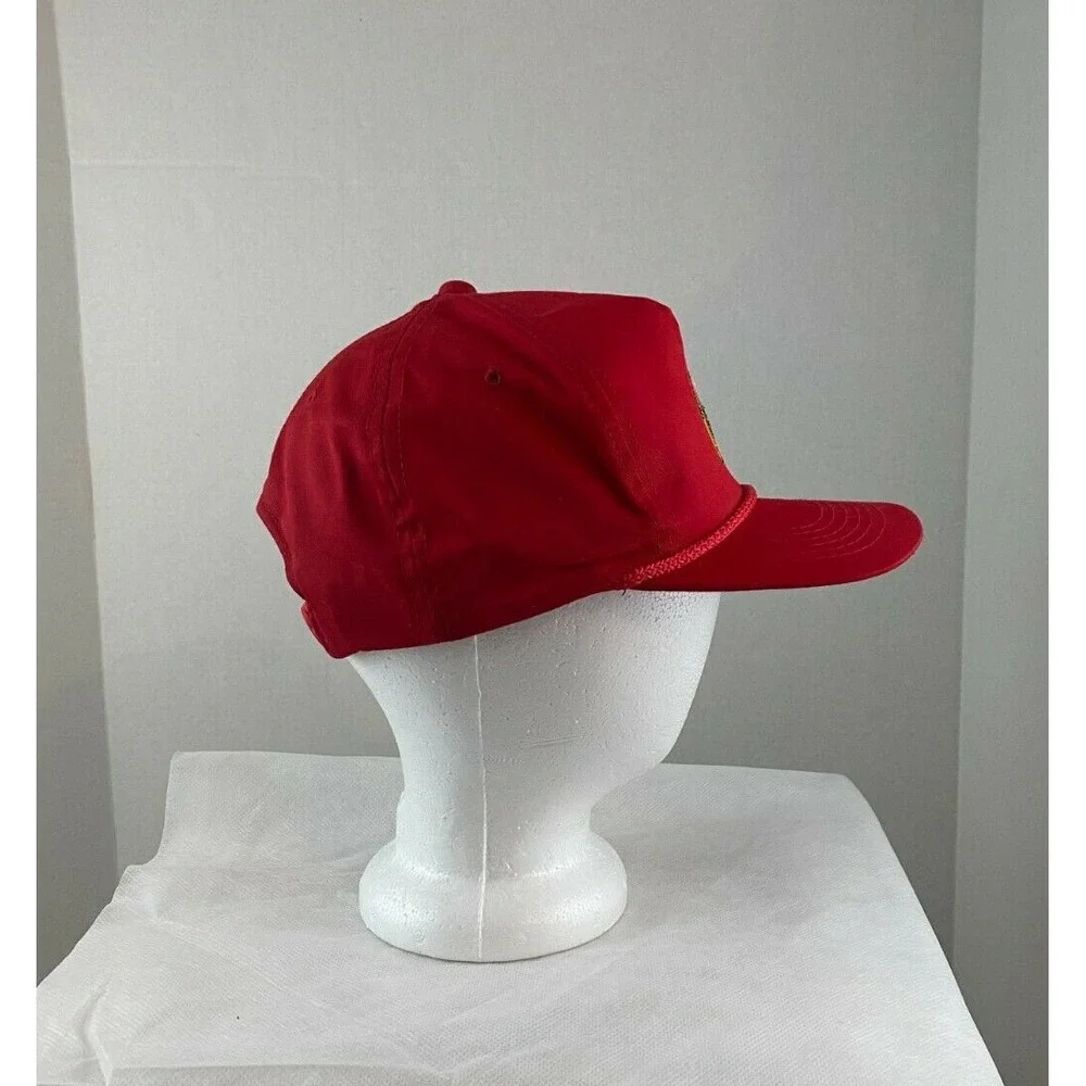 Vintage BAROID Oil Drilling Rig Industrial Gas Oil Snapback Trucker Cap Hat Red